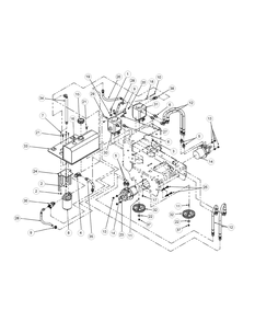 Hydro Pump Assembly Diagram and Parts List for H1748 55AI4HPS050-WAM Cub Cadet Lawn Mower